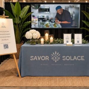 Savor & Solace pop-up booth